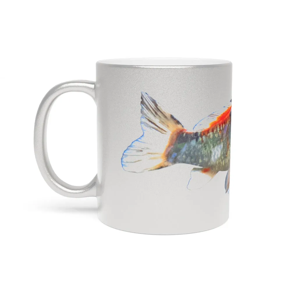 Koi Fish Metallic Mug (Silver / Gold)