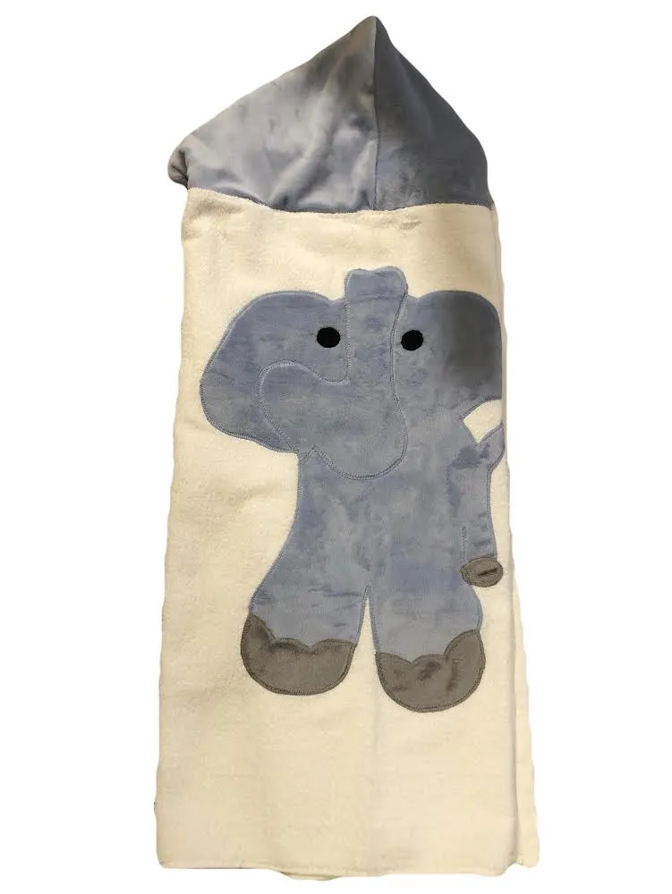 KokoBaby Blue Elephant Towel