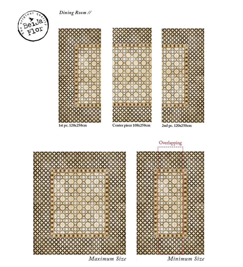 Lagertha Antique Sisterhood Vinyl Rug