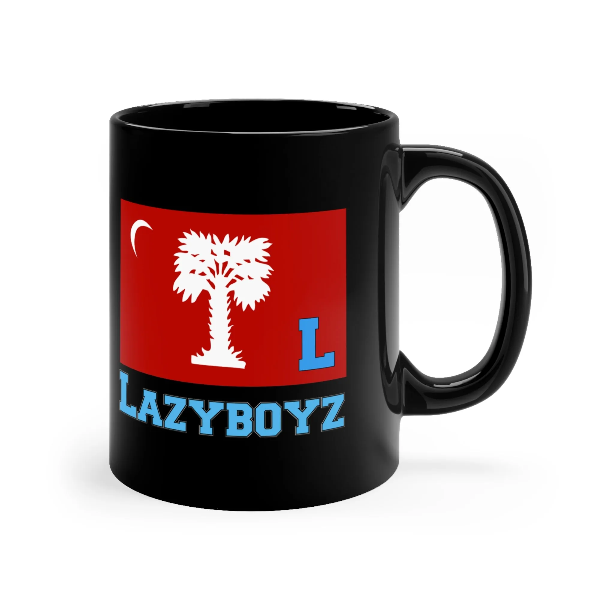 Lima Company Lazyboyz with Big Red Black Coffee Mug, 11oz