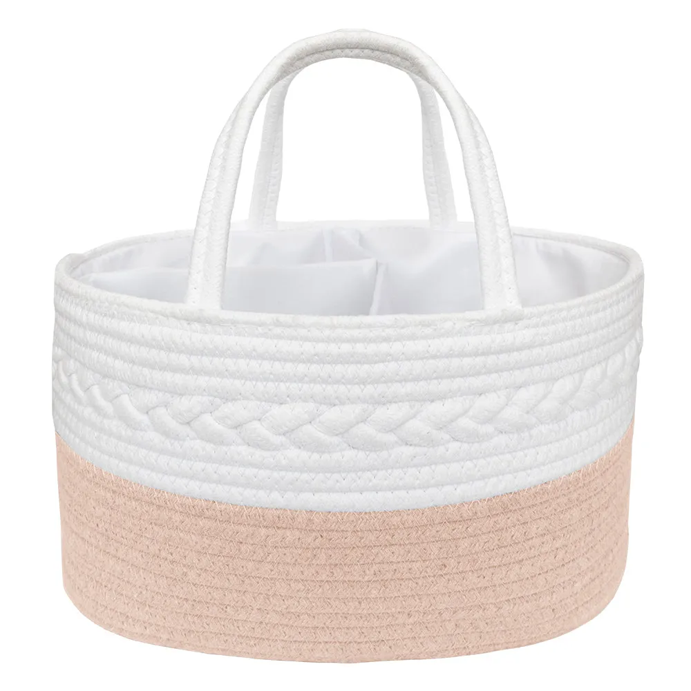 Living Textiles Cotton Rope Nappy Caddy