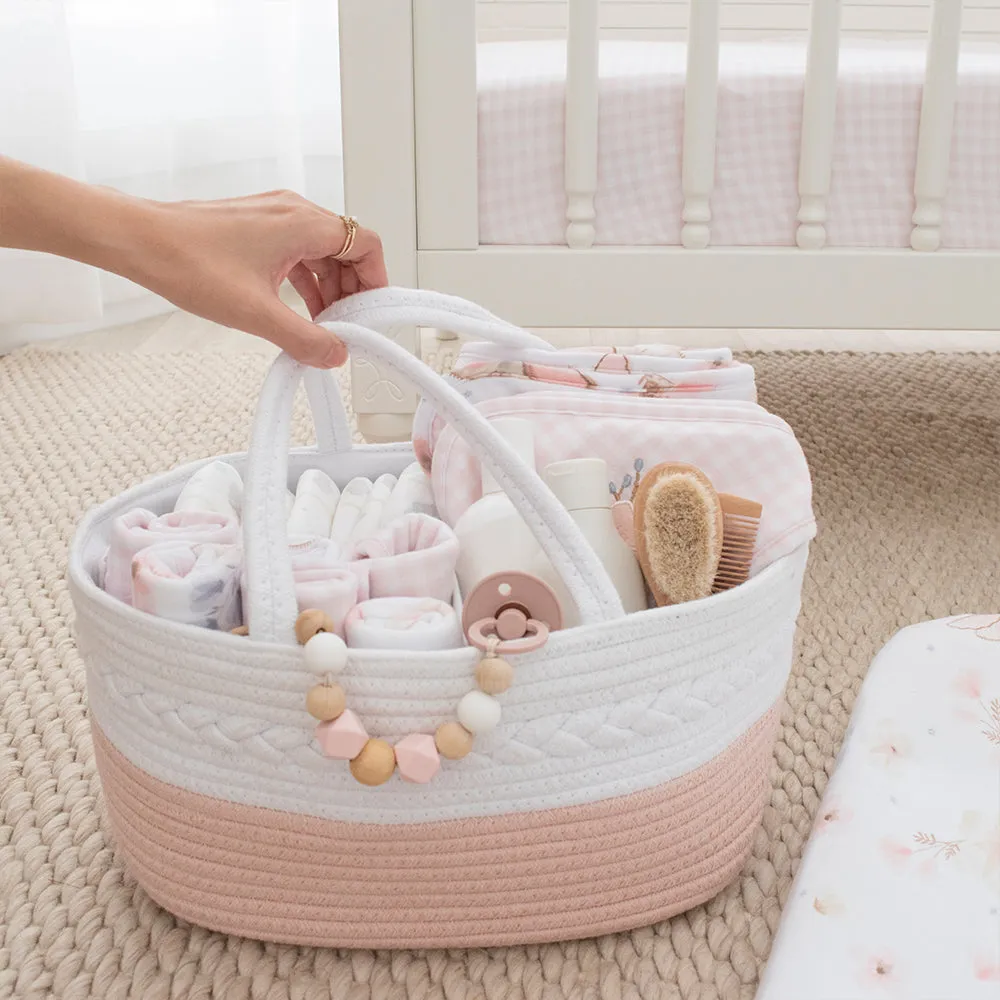 Living Textiles Cotton Rope Nappy Caddy