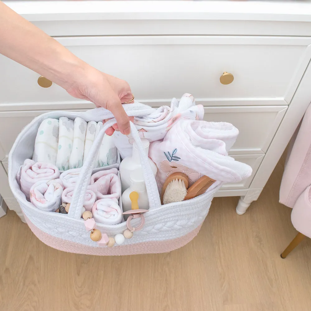 Living Textiles Cotton Rope Nappy Caddy