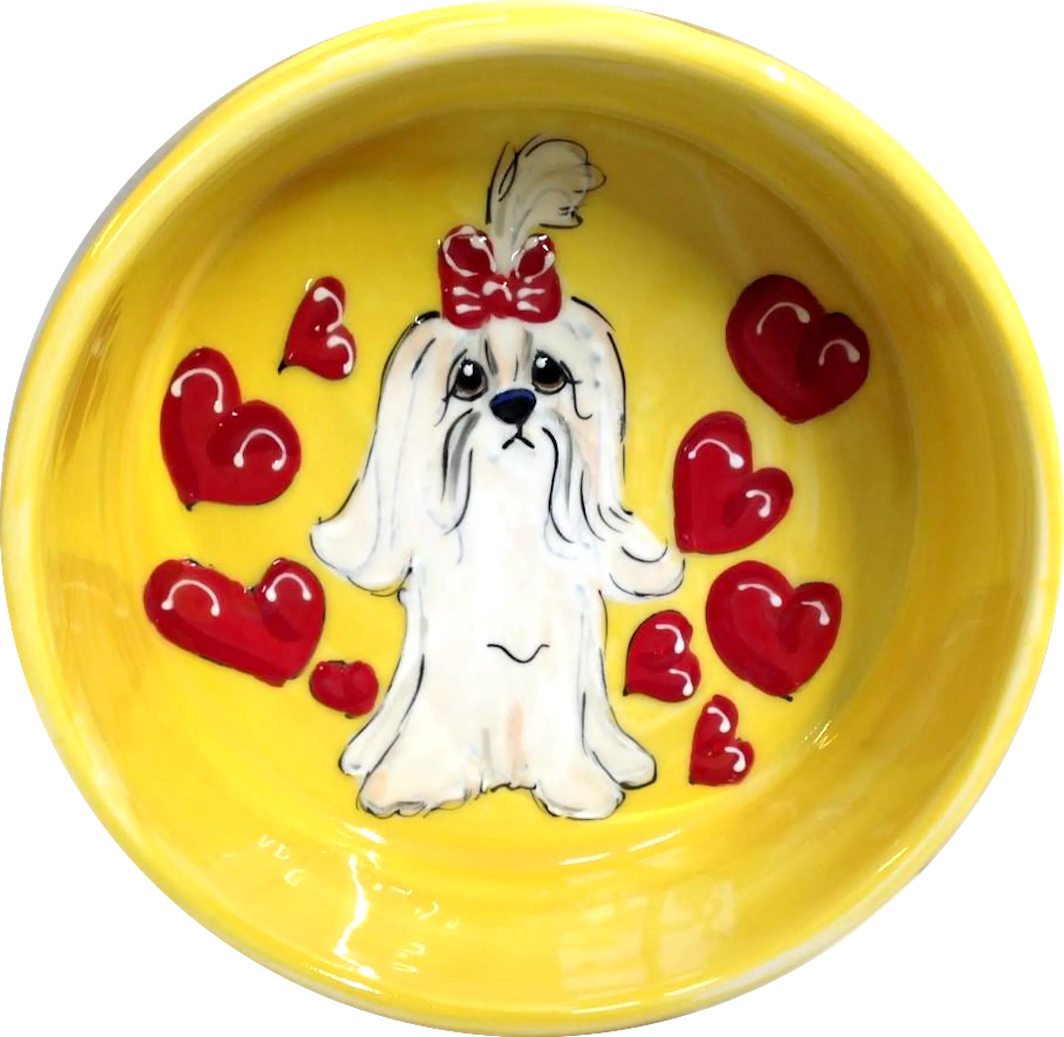 Love Maltese Dog Bowl