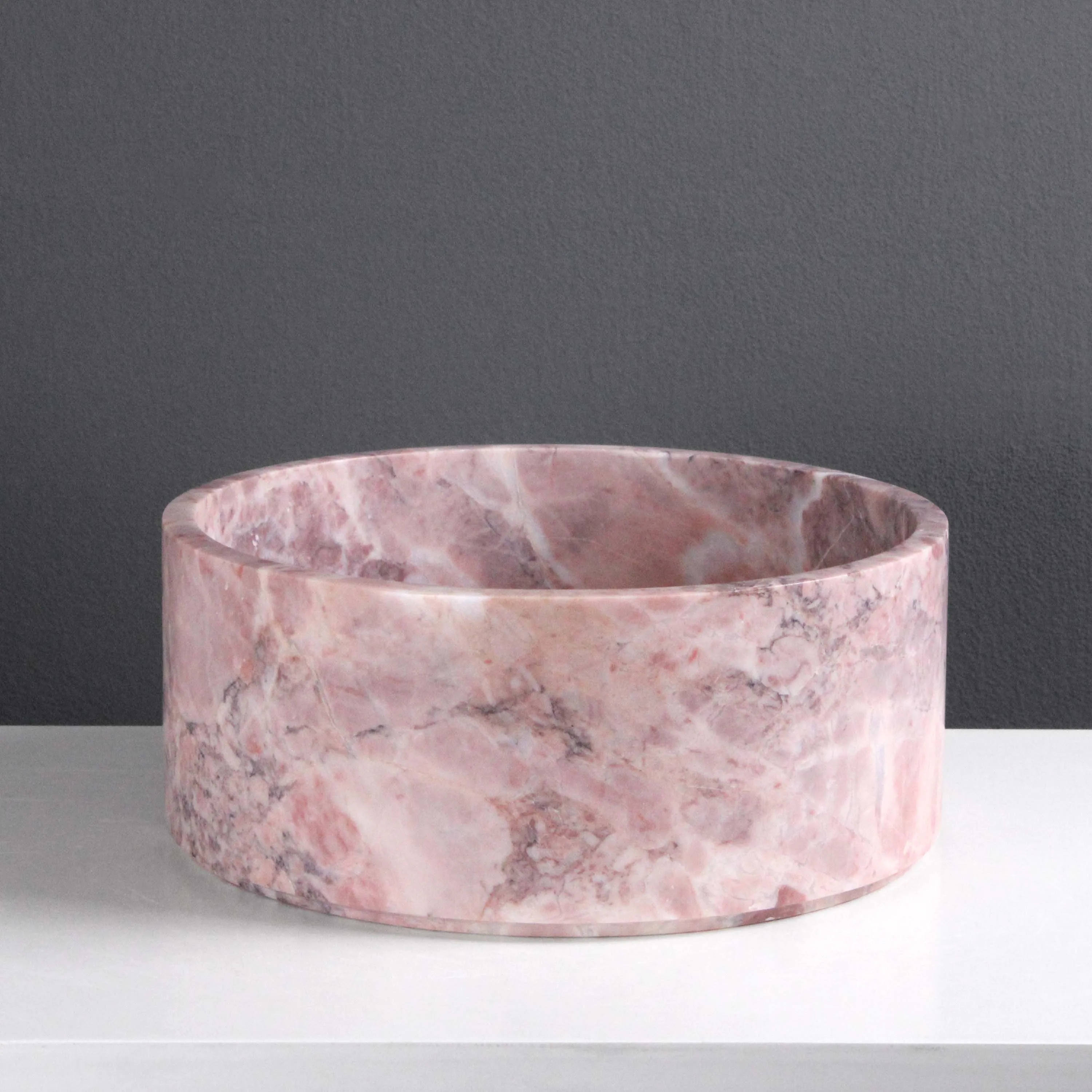 Marble Dog Bowl (Pink)