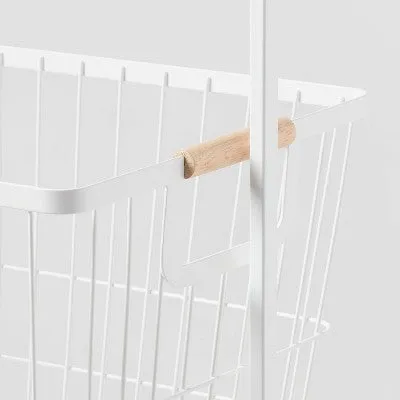 Metal Laundry Station with Basket and Hamper - Brightroom