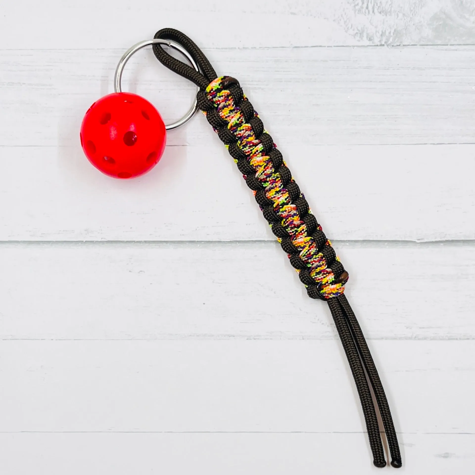 Micro Pickleball Keychain/Zipper Pull (6 Inch) | Pickleball Keychains | Fun Pickleball Gifts