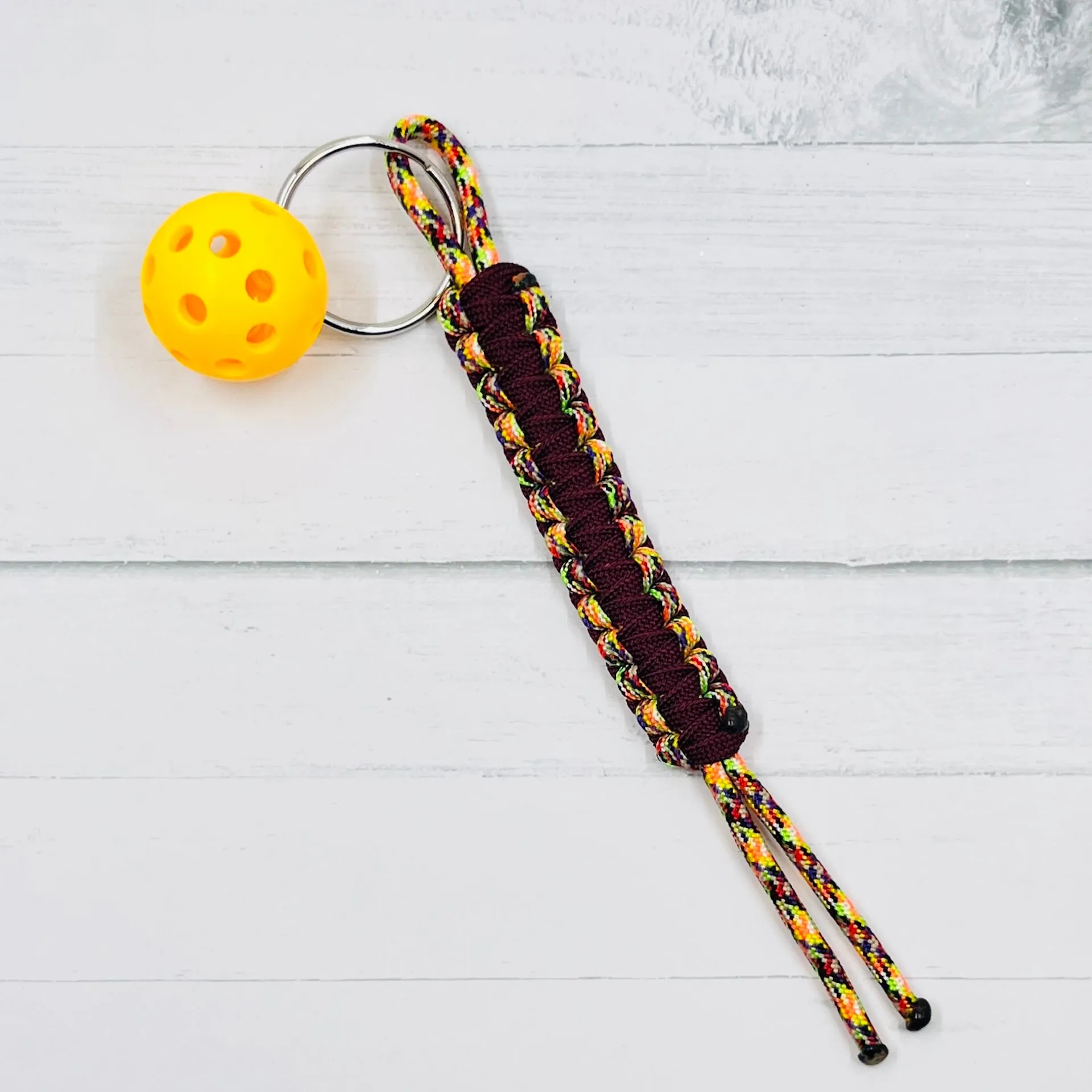 Micro Pickleball Keychain/Zipper Pull (6 Inch) | Pickleball Keychains | Fun Pickleball Gifts