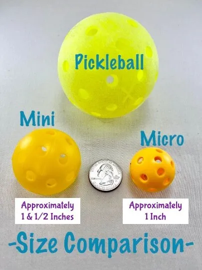 Micro Pickleball Keychain/Zipper Pull (6 Inch) | Pickleball Keychains | Fun Pickleball Gifts