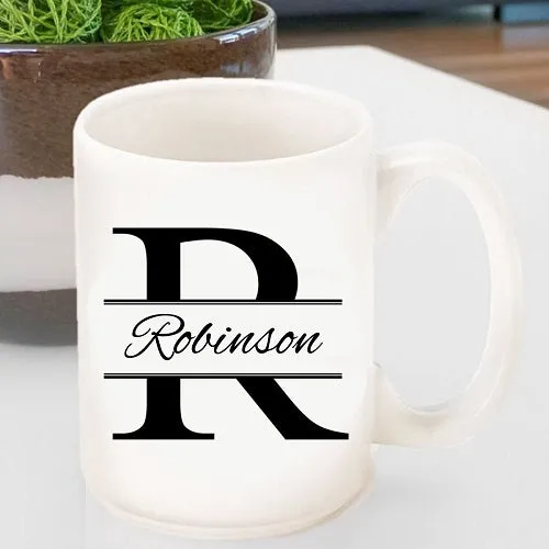 Monogram Designed Coffee Mugs