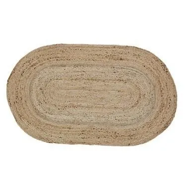 Natural Oval Braided Rug 27x48"