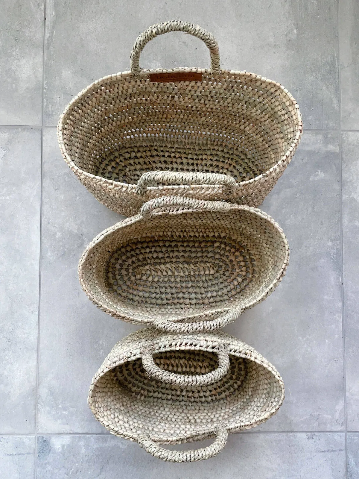 Oval Open Weave Nesting Baskets