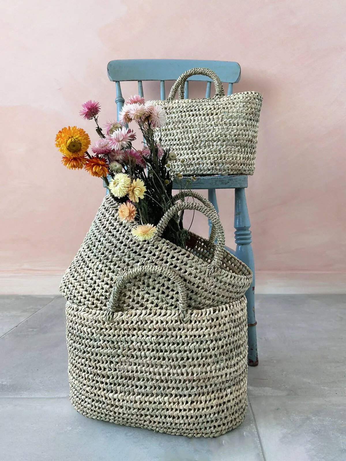 Oval Open Weave Nesting Baskets