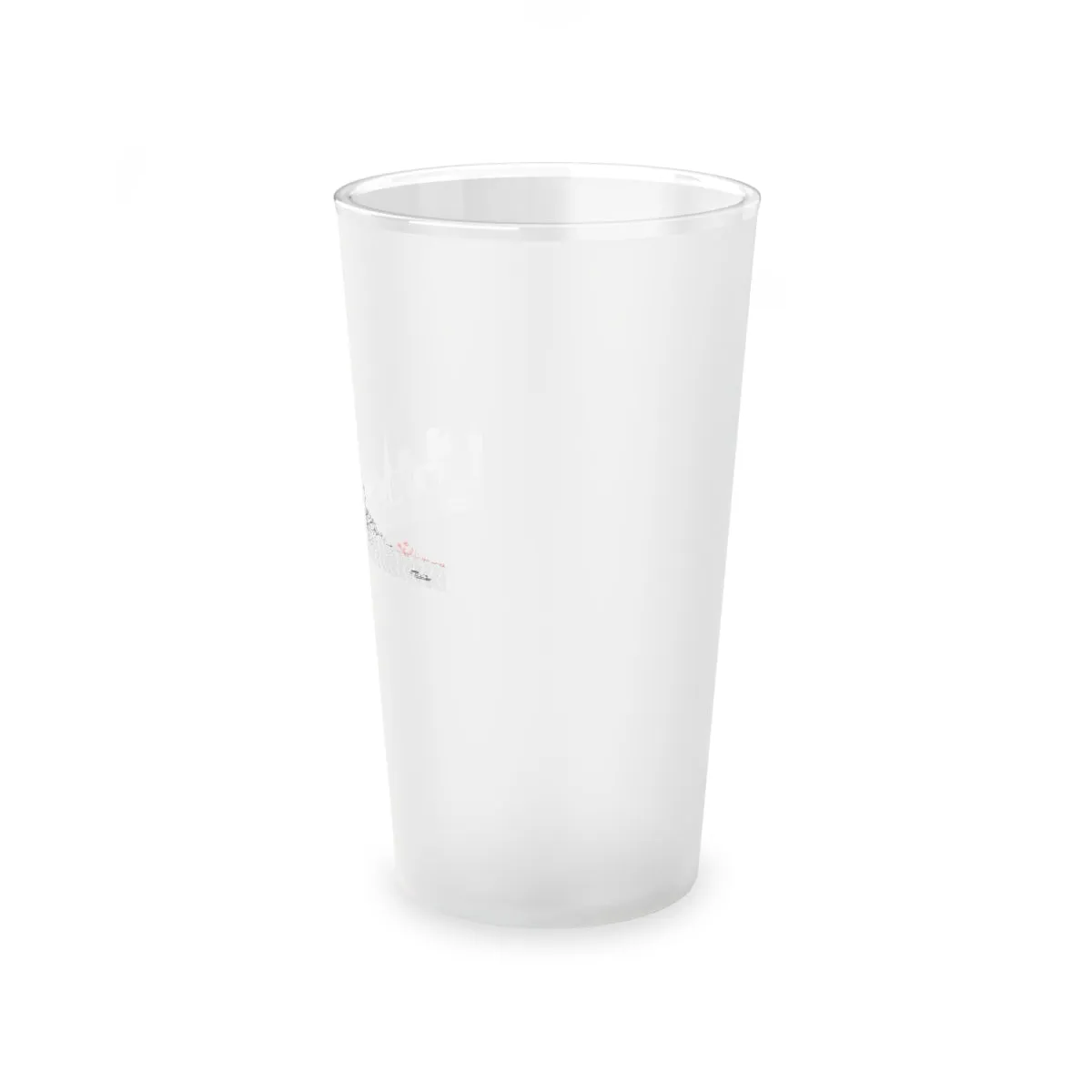 Pacific Ocean Frosted Pint Glass, 16oz