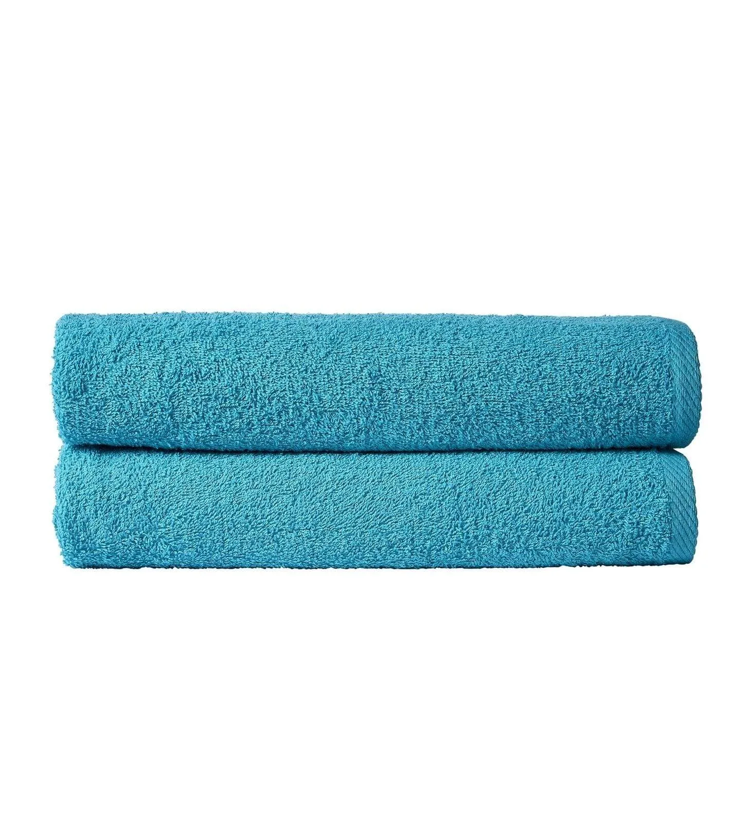 Pack of 2 Large Luxury Quick-Drying Indus Valley Cotton Bath Sheets 80x140 cm for Home Travel Gym Holidays Multiple Colours by OLIVIA ROCCO