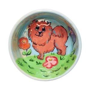 Personalized Chow Chow Food & Water Bowl