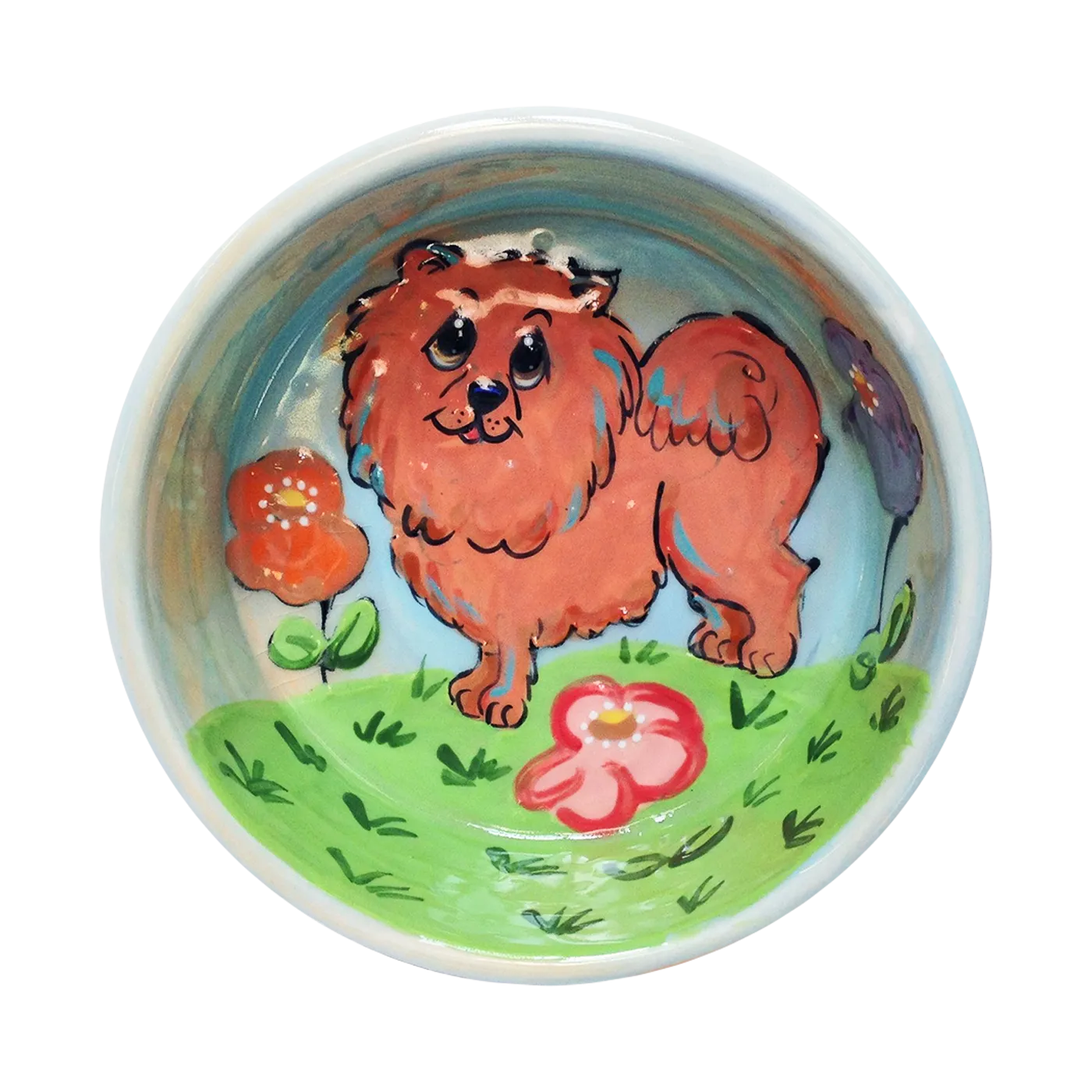 Personalized Chow Chow Food & Water Bowl