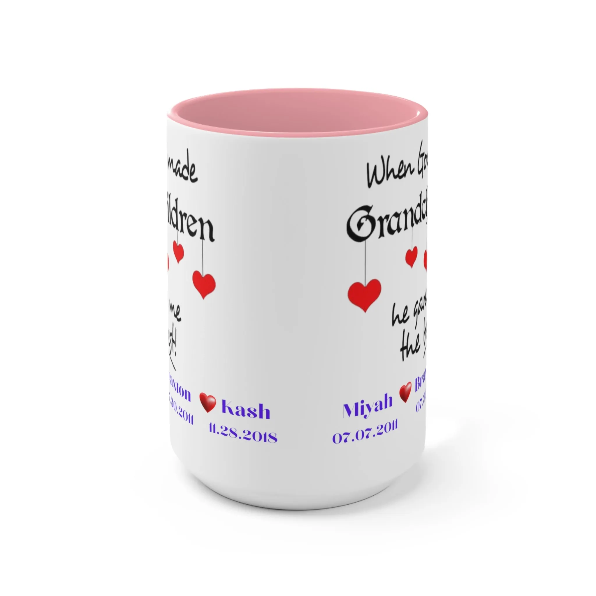 Personalized Grandma Mug With Names, Gift for Grandma, Grandma Mug, Grandma Mug with Grandchildren's Name, Grandma Cup with Names