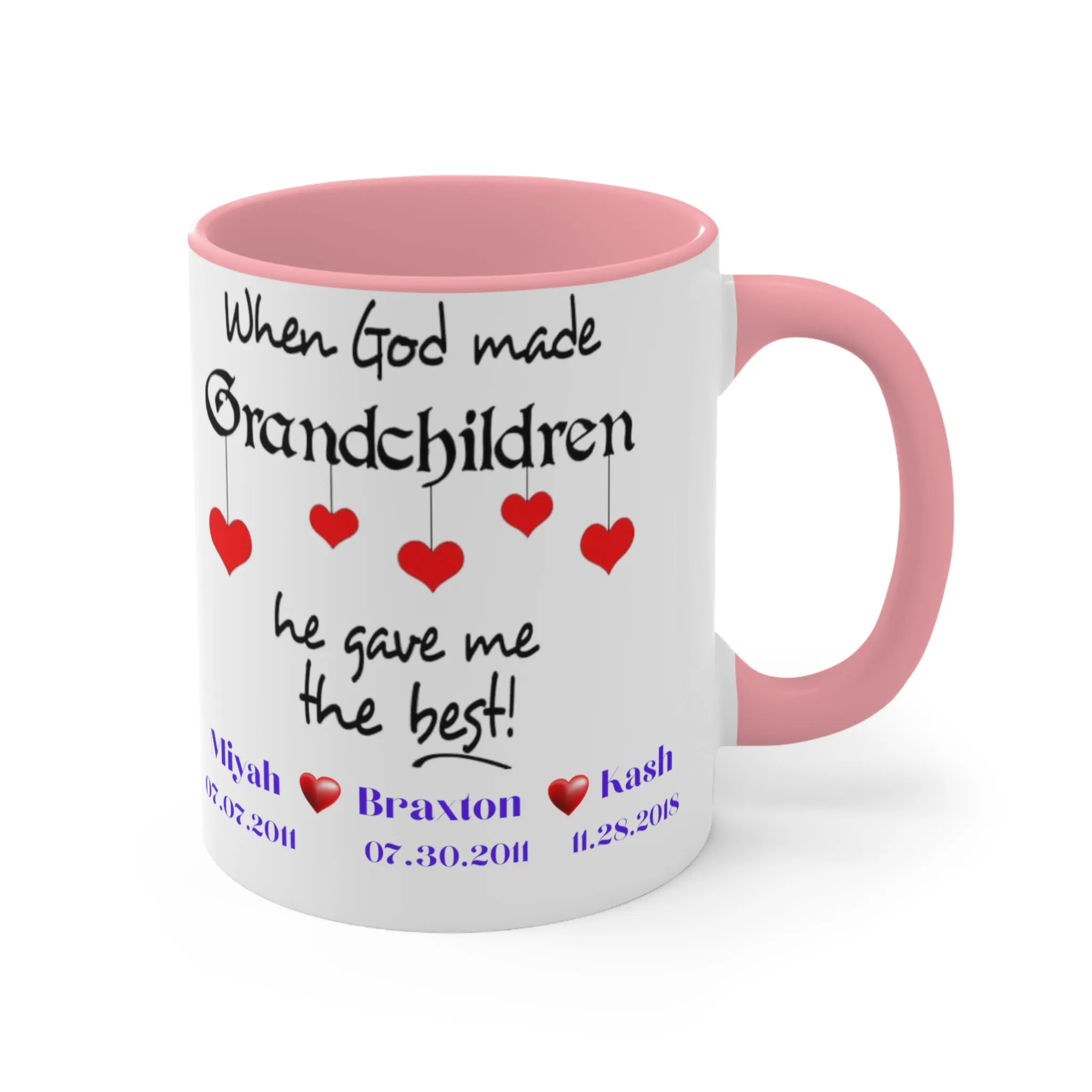 Personalized Grandma Mug With Names, Gift for Grandma, Grandma Mug, Grandma Mug with Grandchildren's Name, Grandma Cup with Names