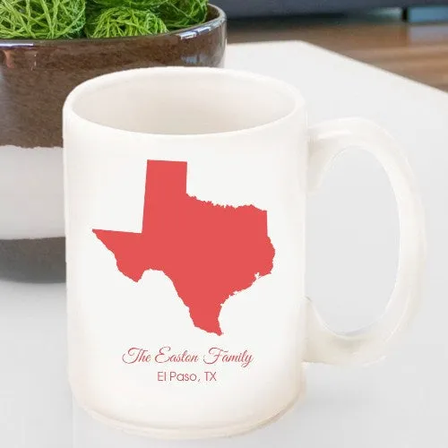 Personalized State Coffee Mug