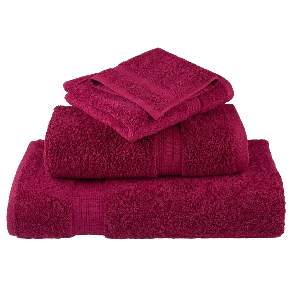 Premium Washcloths 2pcs Bordeaux 30x30cm 600gsm 100% Cotton