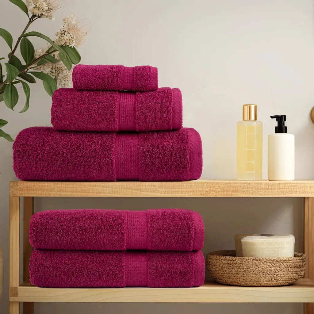 Premium Washcloths 2pcs Bordeaux 30x30cm 600gsm 100% Cotton