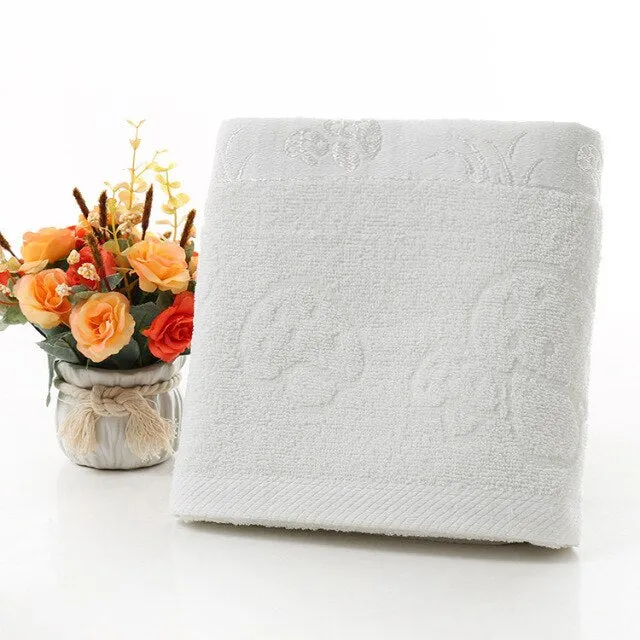 Pure Cotton Plain Bath Towels, Beach Towels, Supermarket Gifts, Absorbent and Quick-drying Multifunctional Bath Towels