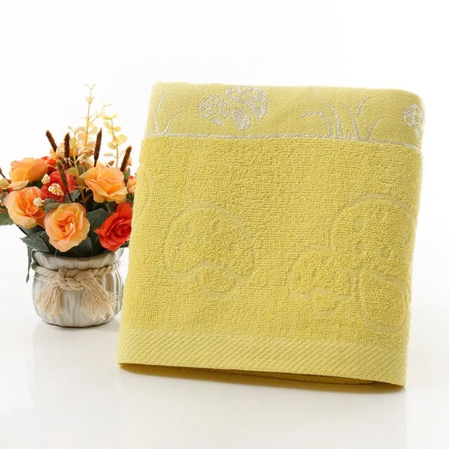 Pure Cotton Plain Bath Towels, Beach Towels, Supermarket Gifts, Absorbent and Quick-drying Multifunctional Bath Towels