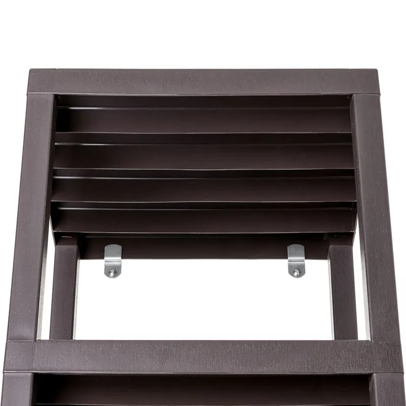 Rectangular Rack Lombok 3 Levels Brown