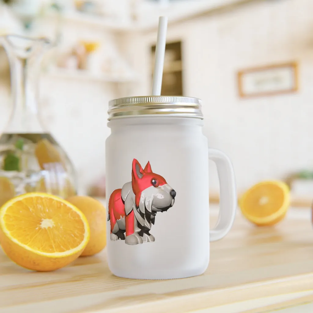 Red Dog Mason Jar