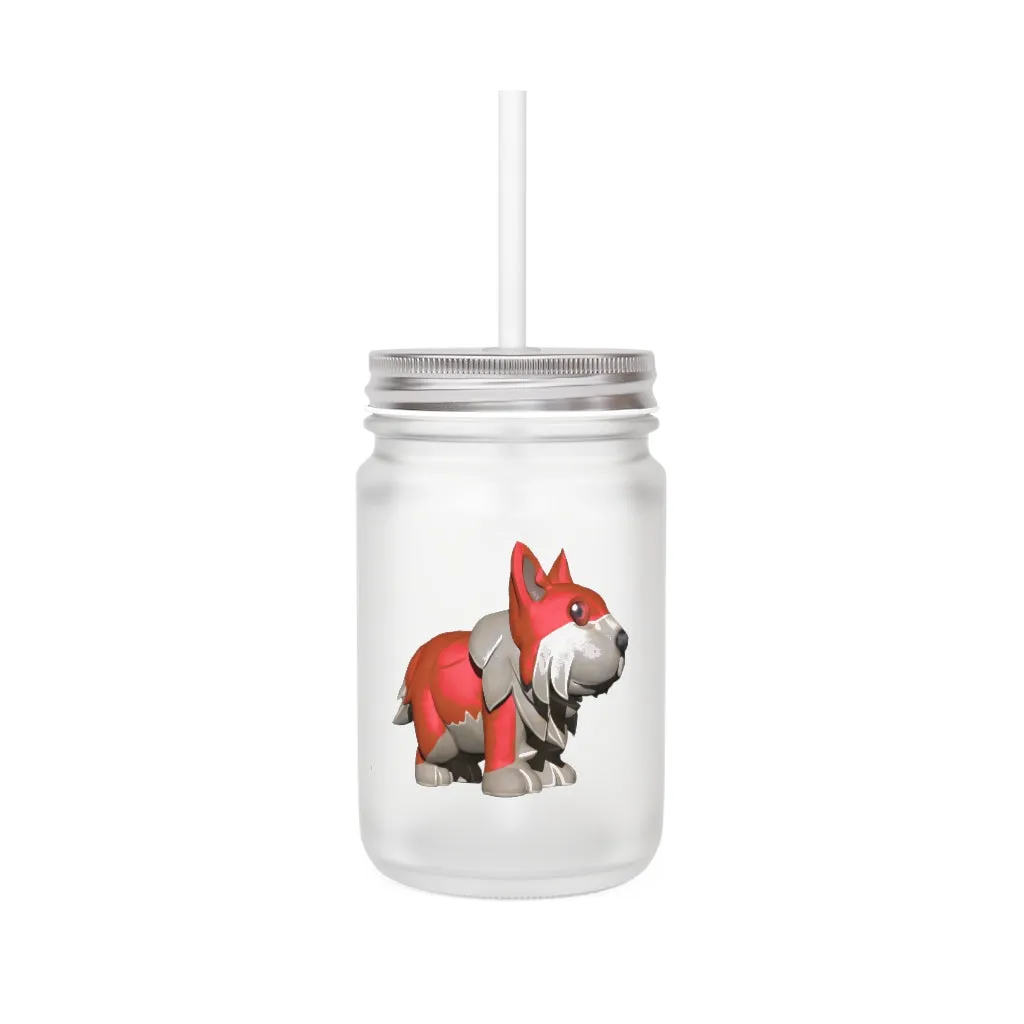 Red Dog Mason Jar