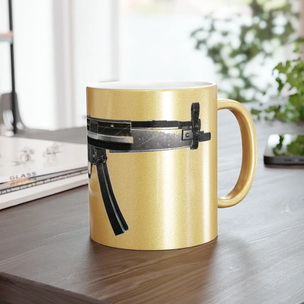 Rifle Metallic Mug (Silver\Gold)