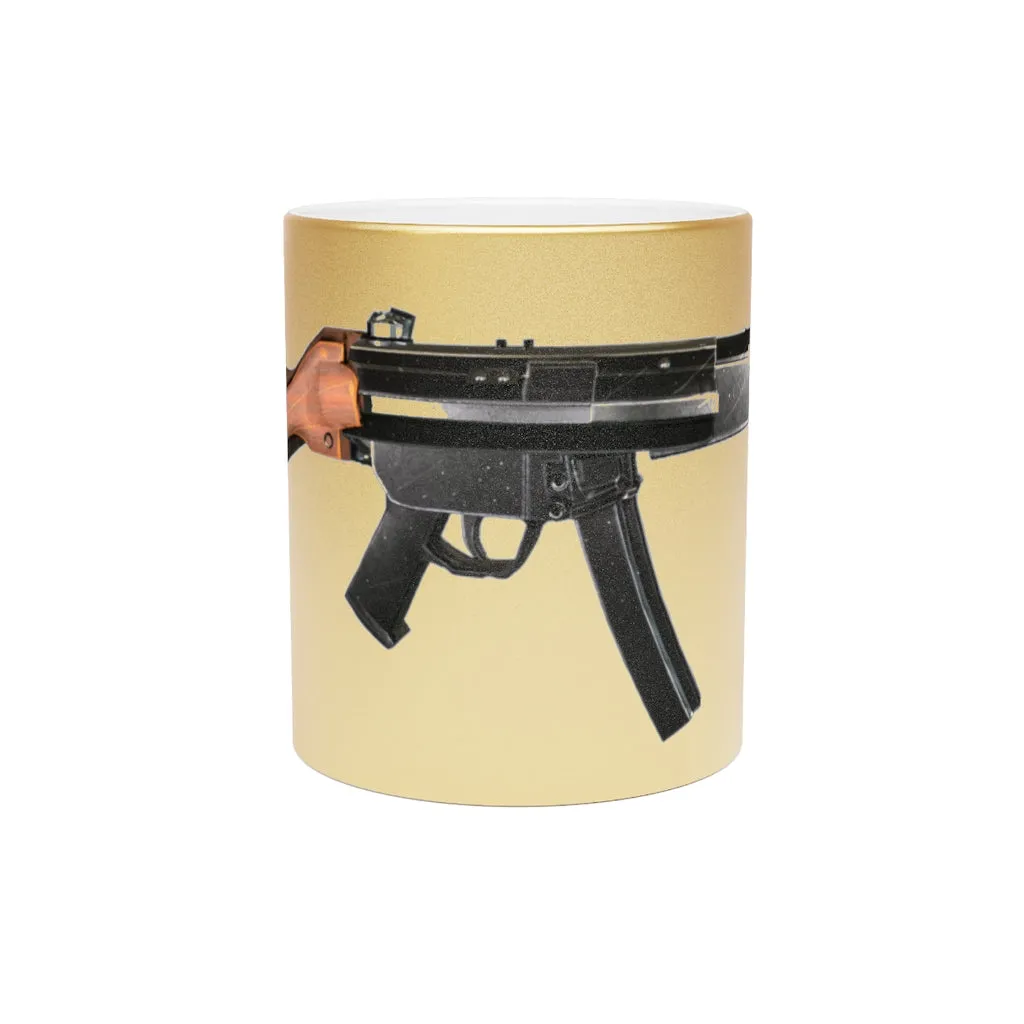 Rifle Metallic Mug (Silver\Gold)