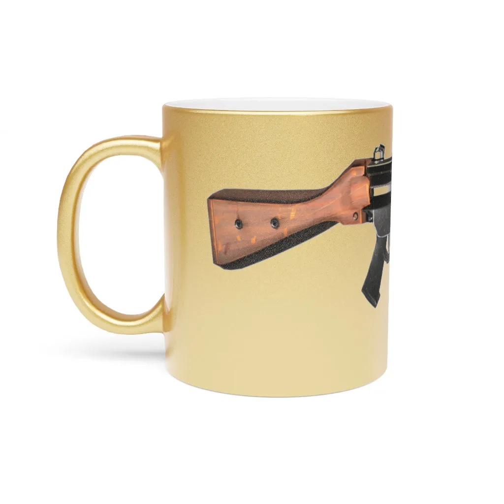 Rifle Metallic Mug (Silver\Gold)