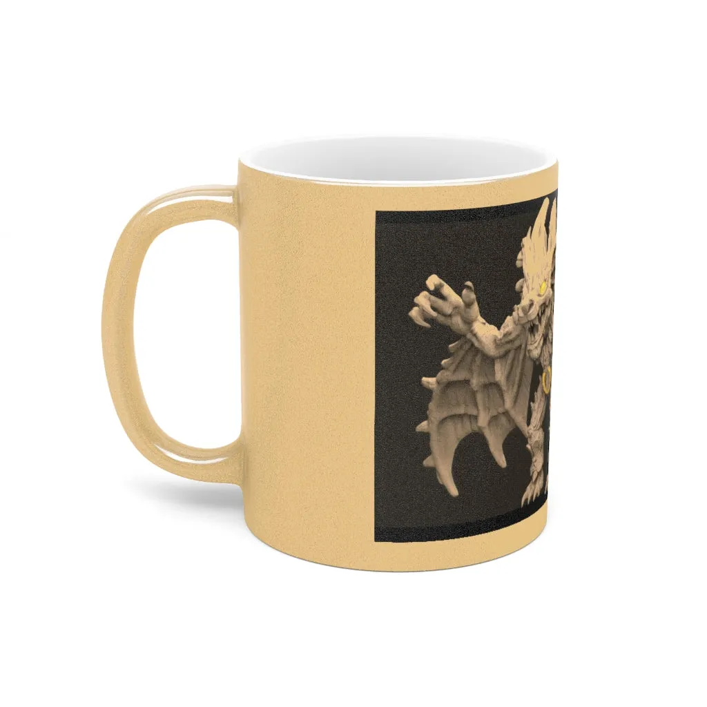 Rock Creature Metallic Mug (Silver / Gold)