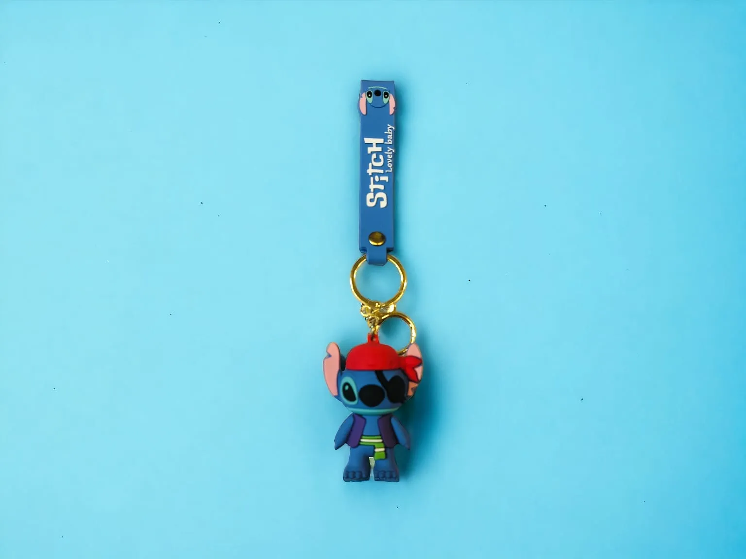 Silicone Stitch Keychain.