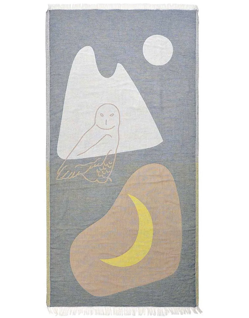 Snowy Owl Turkish Beach Towel