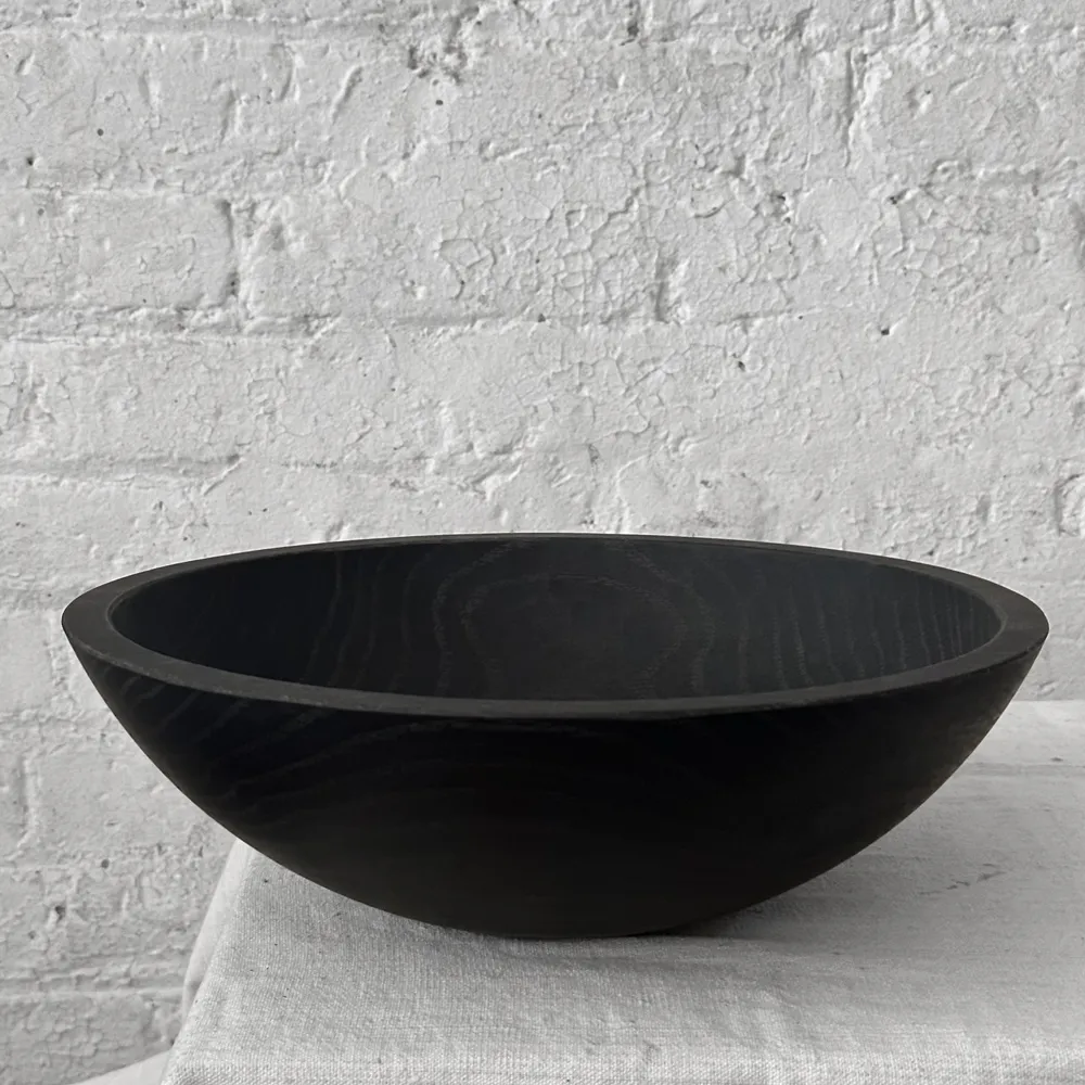 Spencer Peterman Black Ebonized 13" Oval Bowl (No. PB2407)