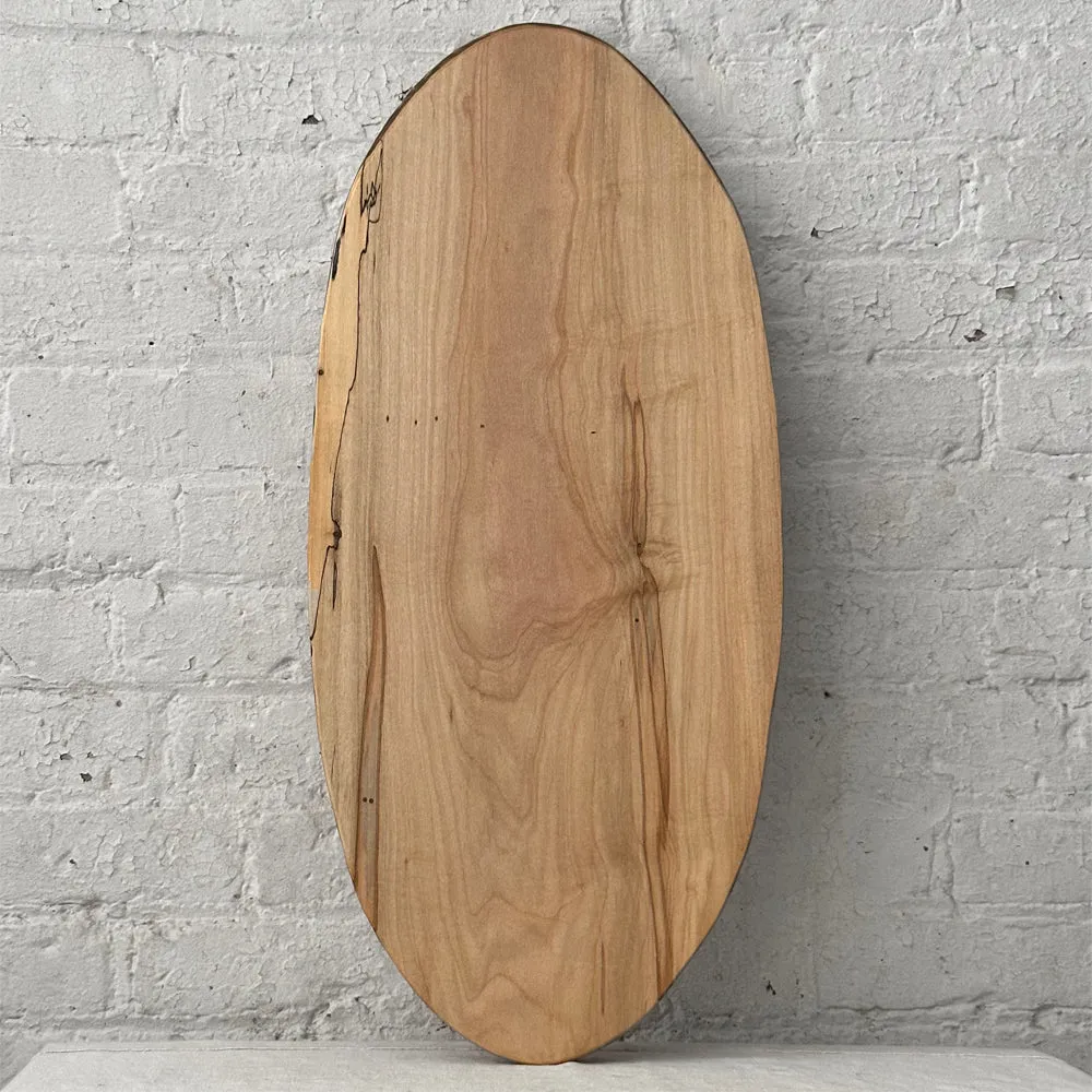 Spencer Peterman Large Spalted Maple Oval Serving Board (No. OV14)