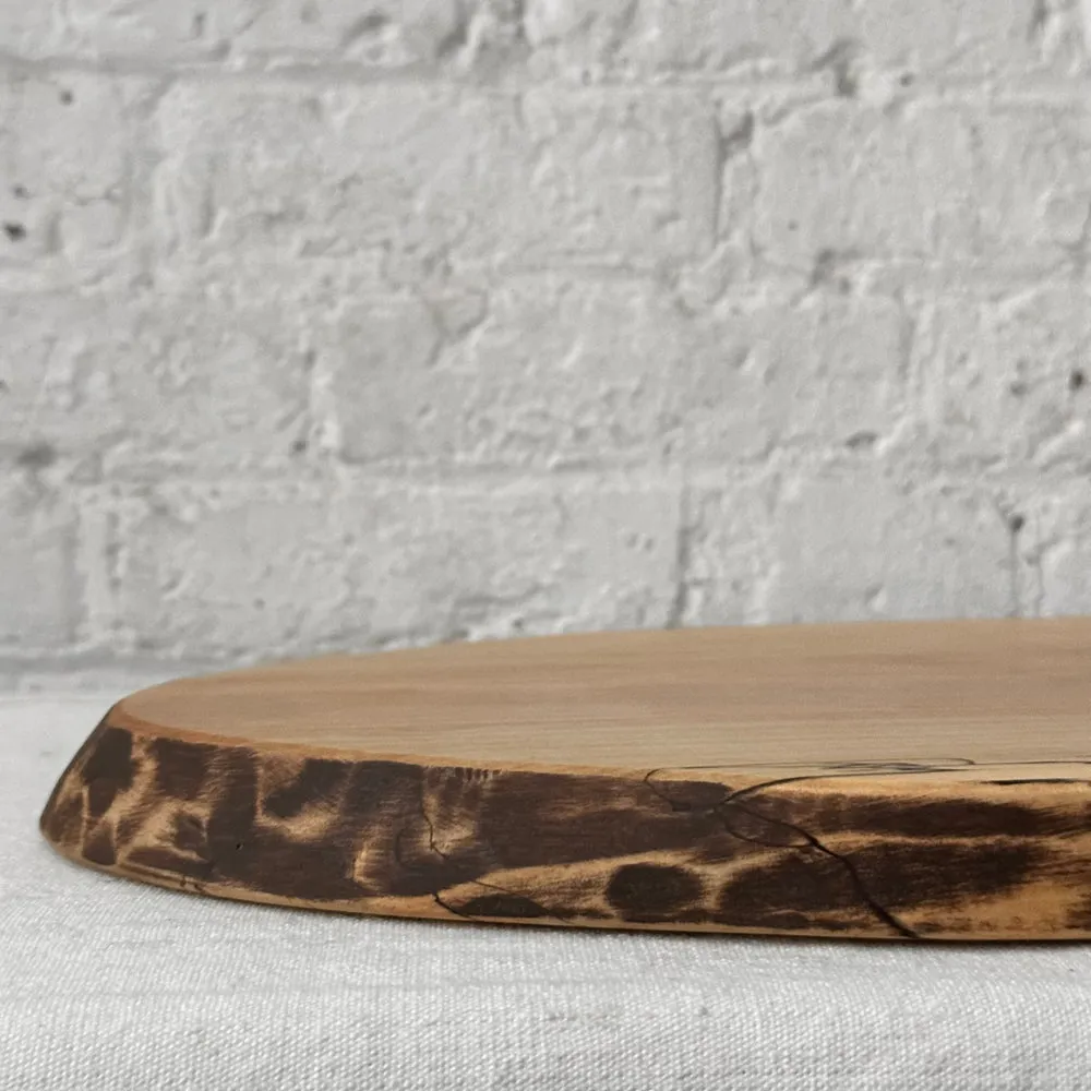 Spencer Peterman Large Spalted Maple Oval Serving Board (No. OV14)