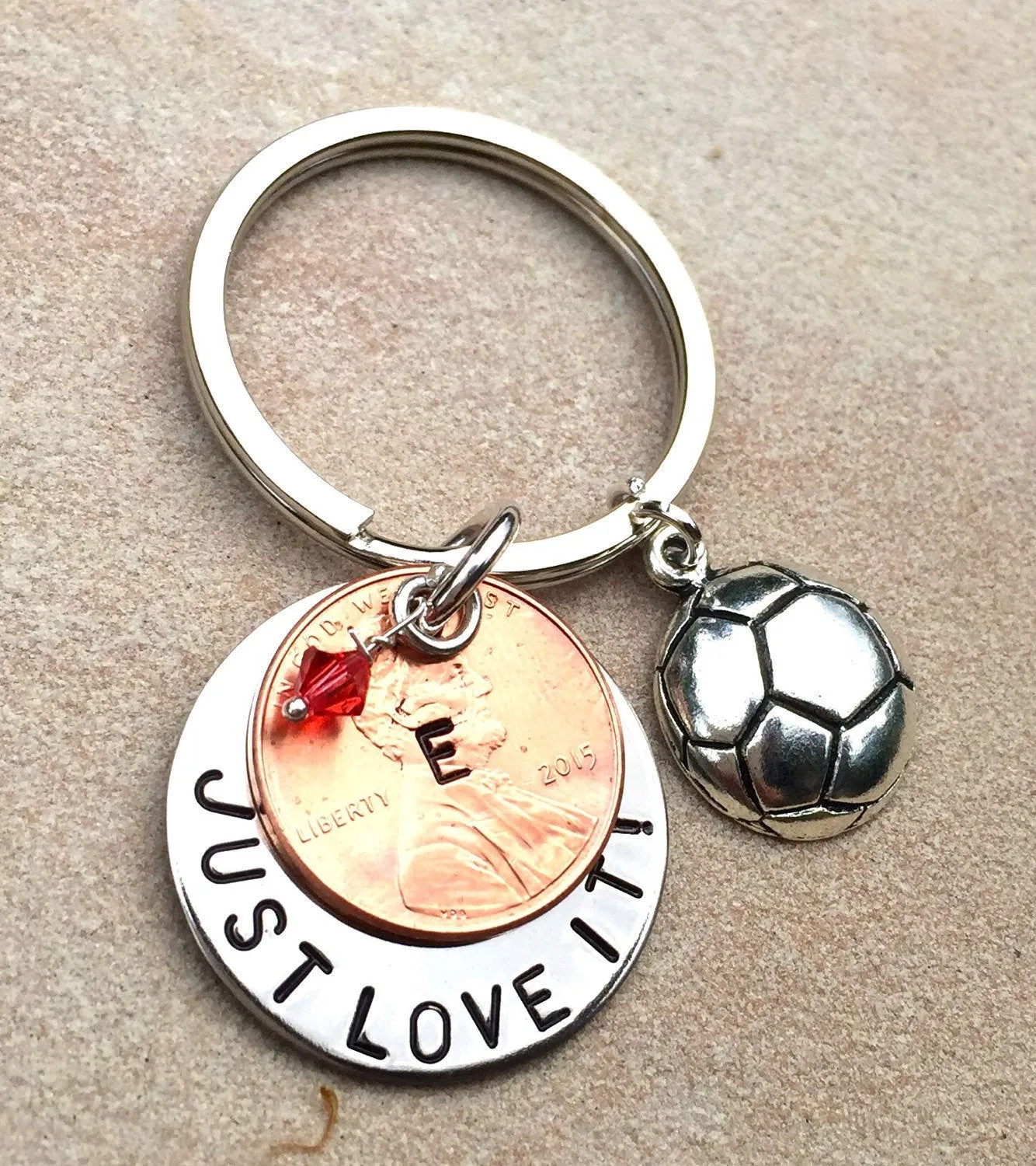 Sport Keychains, Graduation Gifts, Coach Keychains, Hand Stamped Sports Keychain with Your Message, Custom Keychains, Grad Gifts