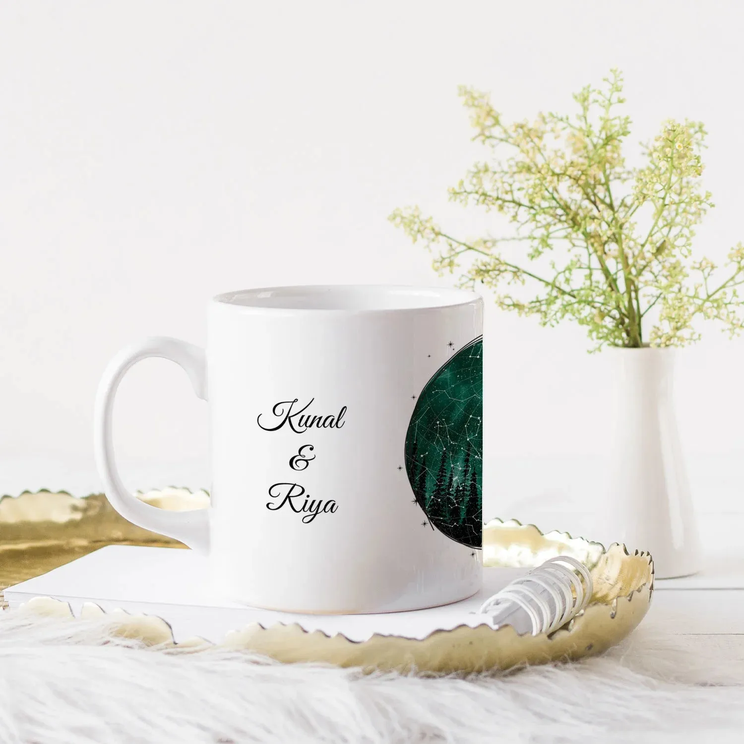 Starry Night Coffee Mug with Personalized Spotify Code - VI