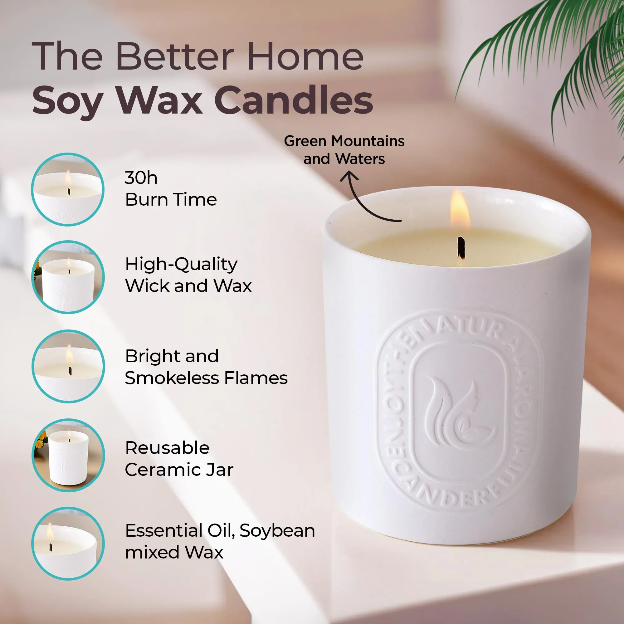 The Better Home Scented Candles (30 Hrs Burn Time) Rakhi Gift For Brother| Aromatherapy Soy Wax Candles for Home Decor Fragrance |Aesthetic Candles for Home |Aroma Romantic Scented Candles for Bedroom