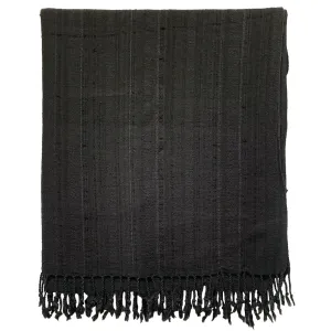 Turkish Linen Terry Towel Stone Washed Anthracite