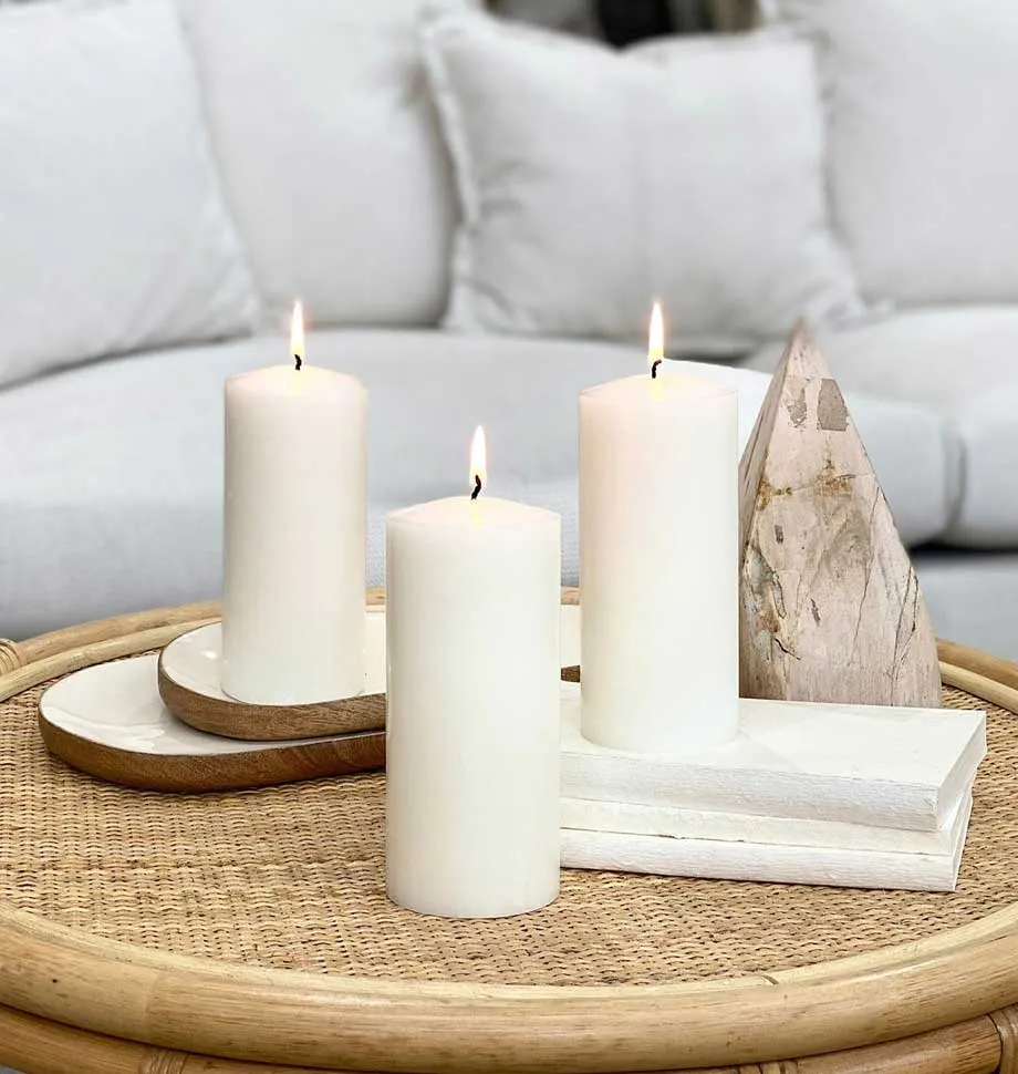 Vanilla and Coconut Pillar Candle