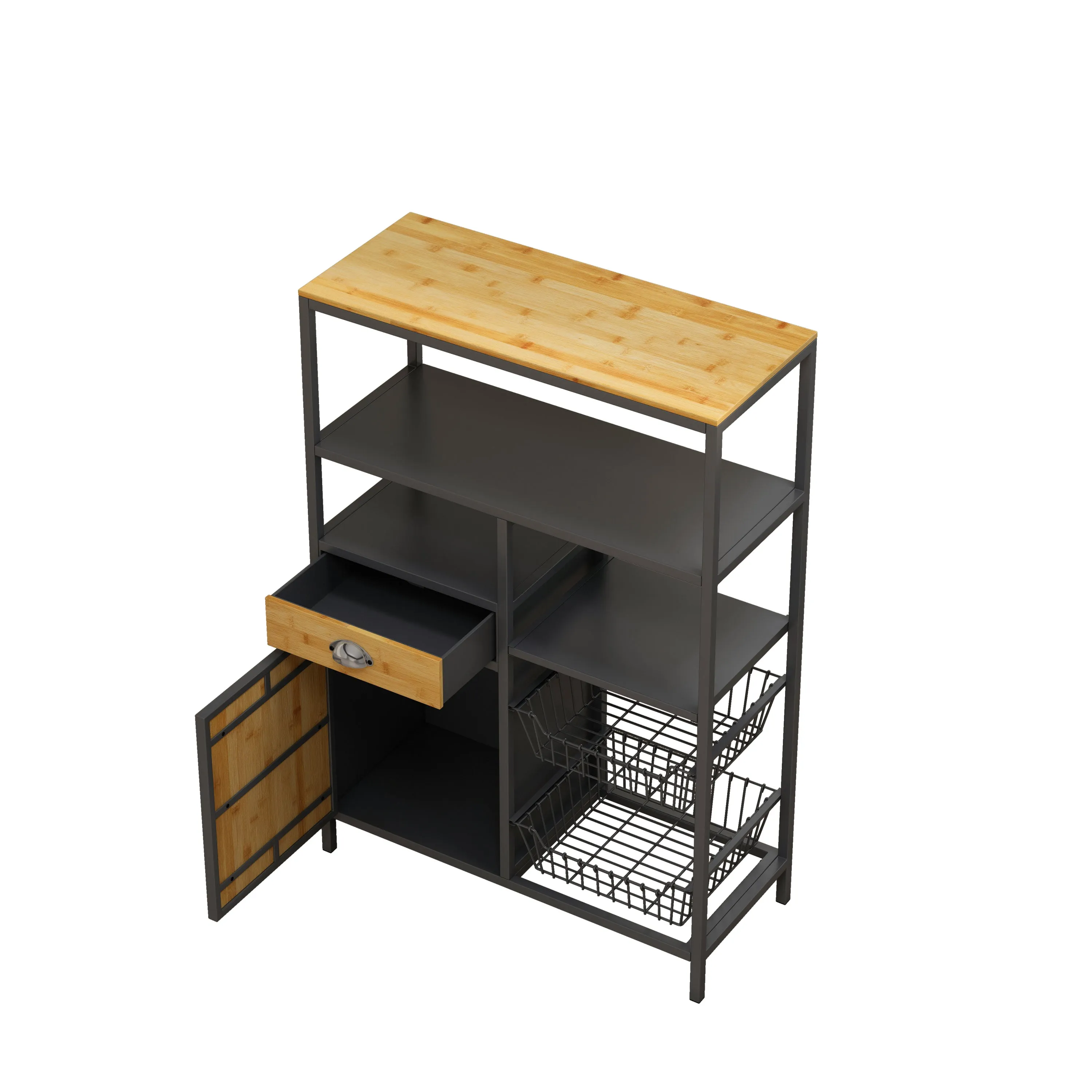 Versa Storage With Drawer Cabinet and Two Storage Baskets