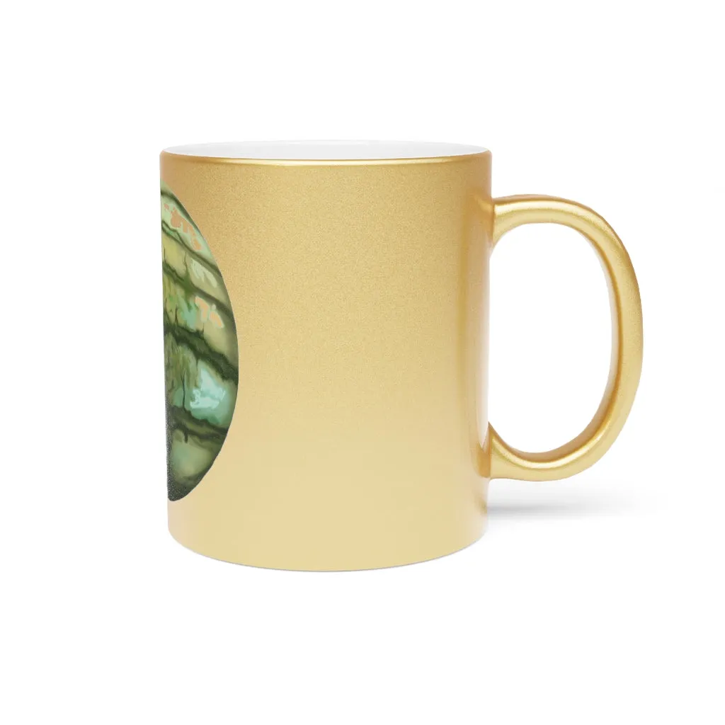 Watermelon Metallic Mug (Silver / Gold)