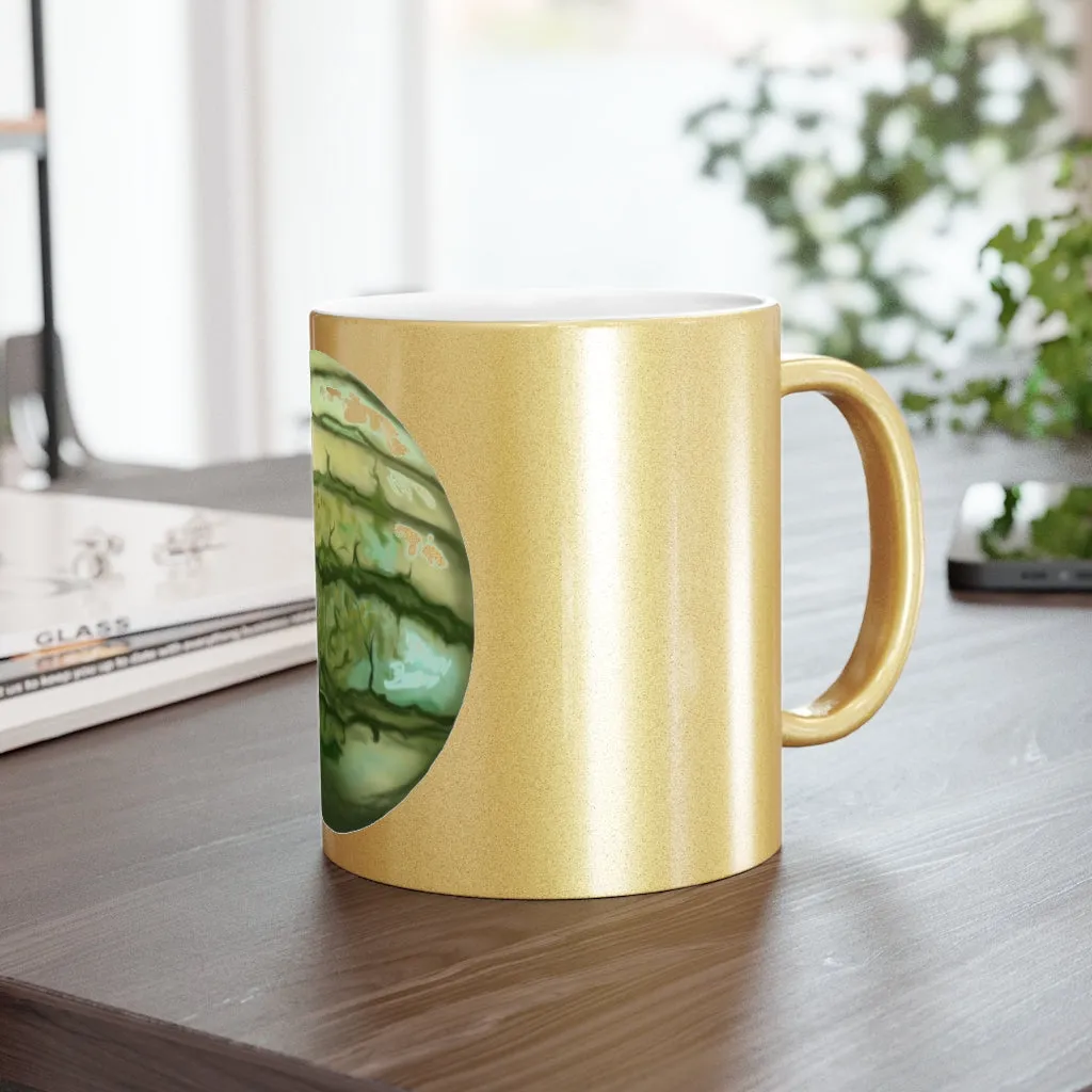 Watermelon Metallic Mug (Silver / Gold)