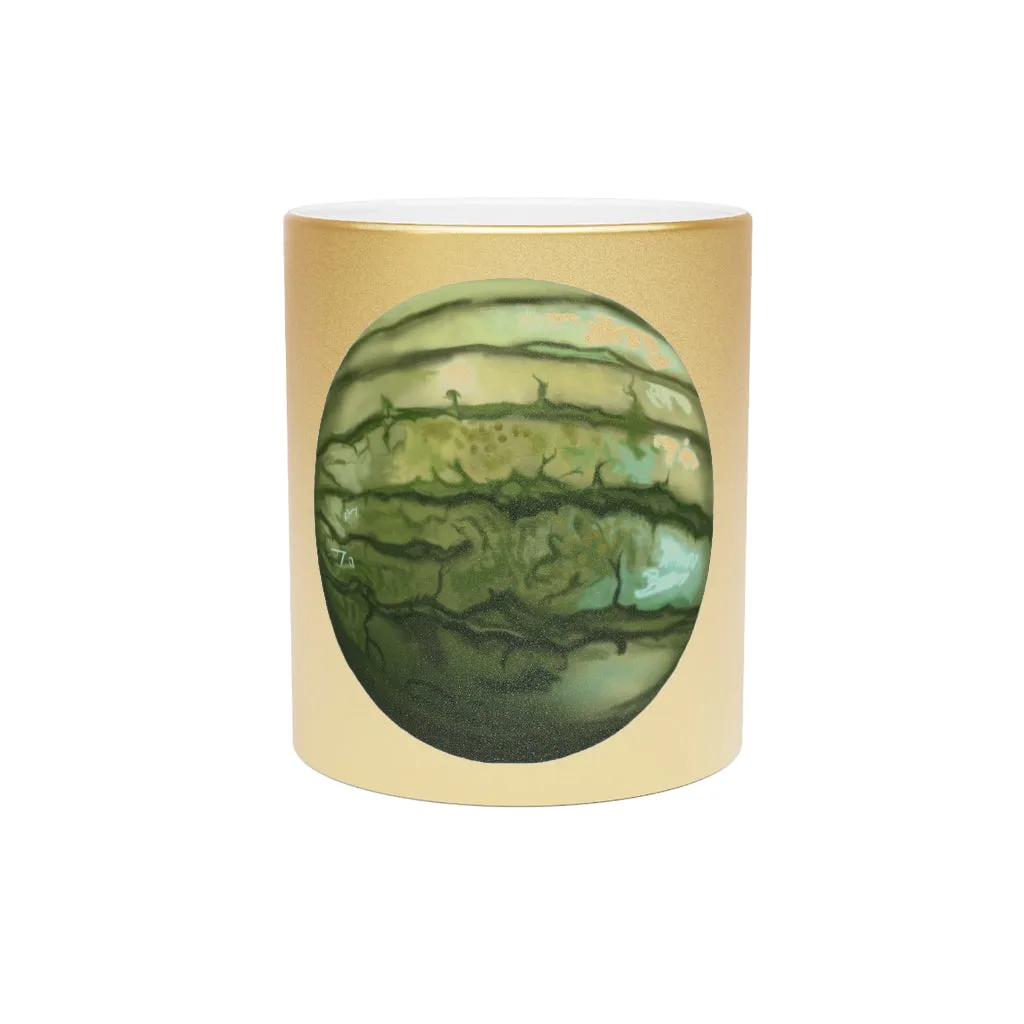 Watermelon Metallic Mug (Silver / Gold)