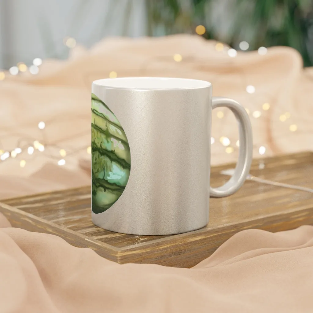 Watermelon Metallic Mug (Silver / Gold)